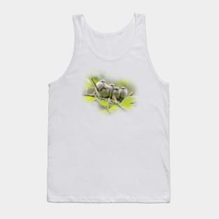 Heartwarming Family Portrait: Five Bushtit Songbird Brothers Tank Top